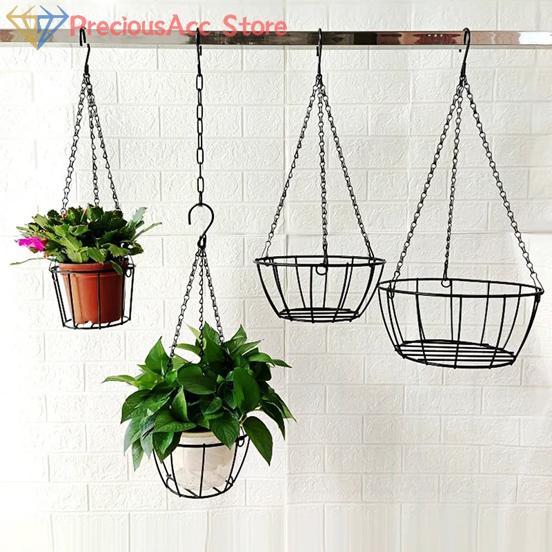 Blumentopf-Hängekette mit 3 Haken, 40 cm, Topf-Hydrokultur-Pflanztopf, Hausgarten-Dekoration Image