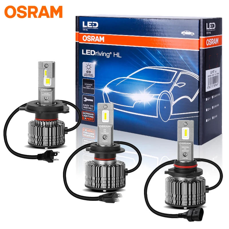 OSRAM Originale H7 H4 LED Faro Dell'automobile H1 H8 H11 HB3 HB4 9005 9006 HIR2 9012 LED Fendinebbia 12V 6000K Bianco Super Lampada Auto Lampadina