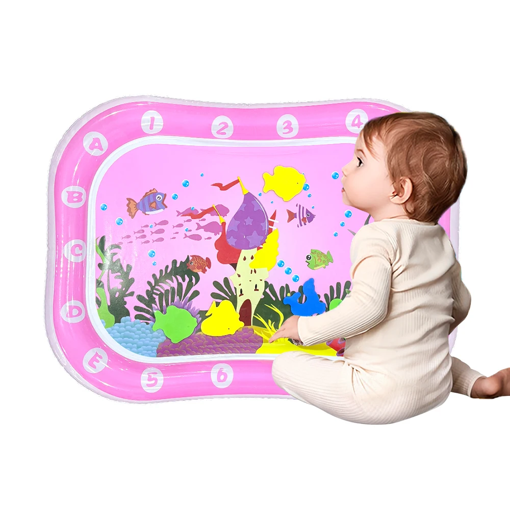Baby Wasser Spielen Matte Aufblasbare Kissen PVC Infant Bauch Zeit Kleinkind Wasser Pad Für Kinder Frühe Bildung Entwicklung Aktivität Spielzeug Image