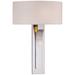 George Kovacs White Fabric 11 3/4" Wide Nickel Wall Sconce