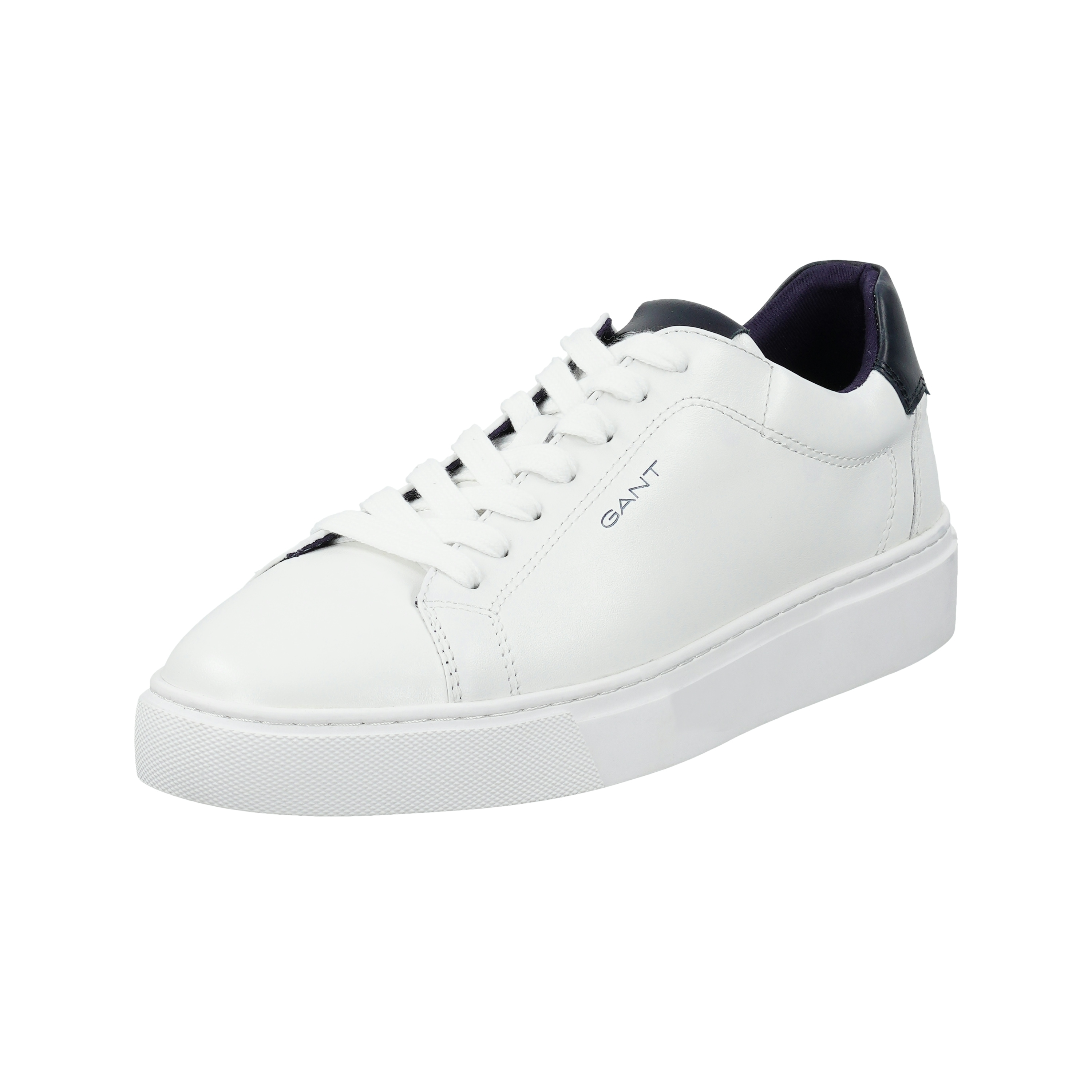 Sneaker GANT "Mc Julien", Damen, Gr. 42, weiß, marine, Leder, colorblocking, Schuhe Sneaker, Business Schnürschuh, Retro Sneaker mit Lederinnensohle