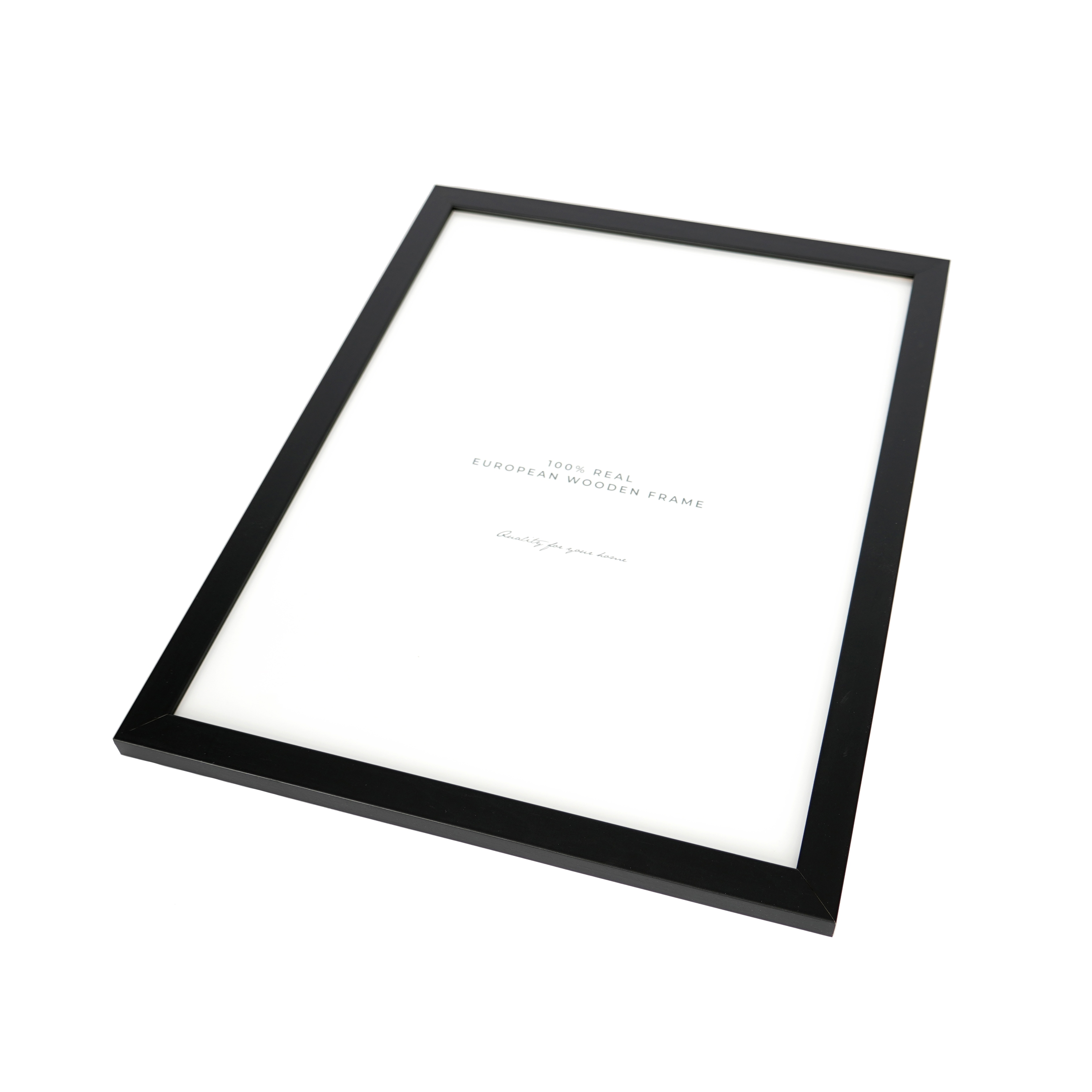 Bilderrahmen OTTO HOME "Fotorahmen Galerierahmen schwarz, massive Kiefer, FSC zertifiziert", schwarz, B:40cm H:50cm T:1,5cm, Massivholz, Bilderrahmen, Bilderrahmen, Inkl. rückseitiger Aufhängung (Hoch -und Querformat möglich) Image