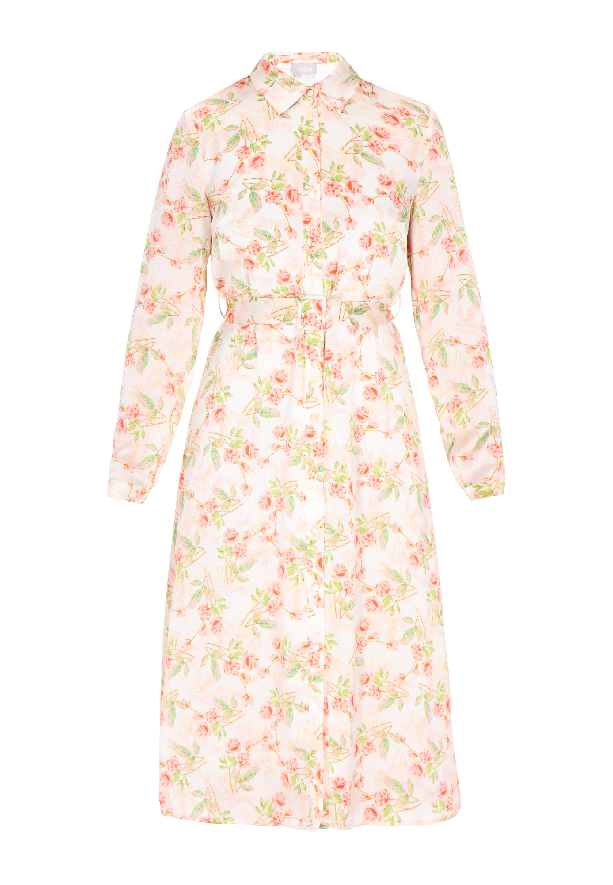 usha Kleid Frauen cremeweiß mehrfarbig Image