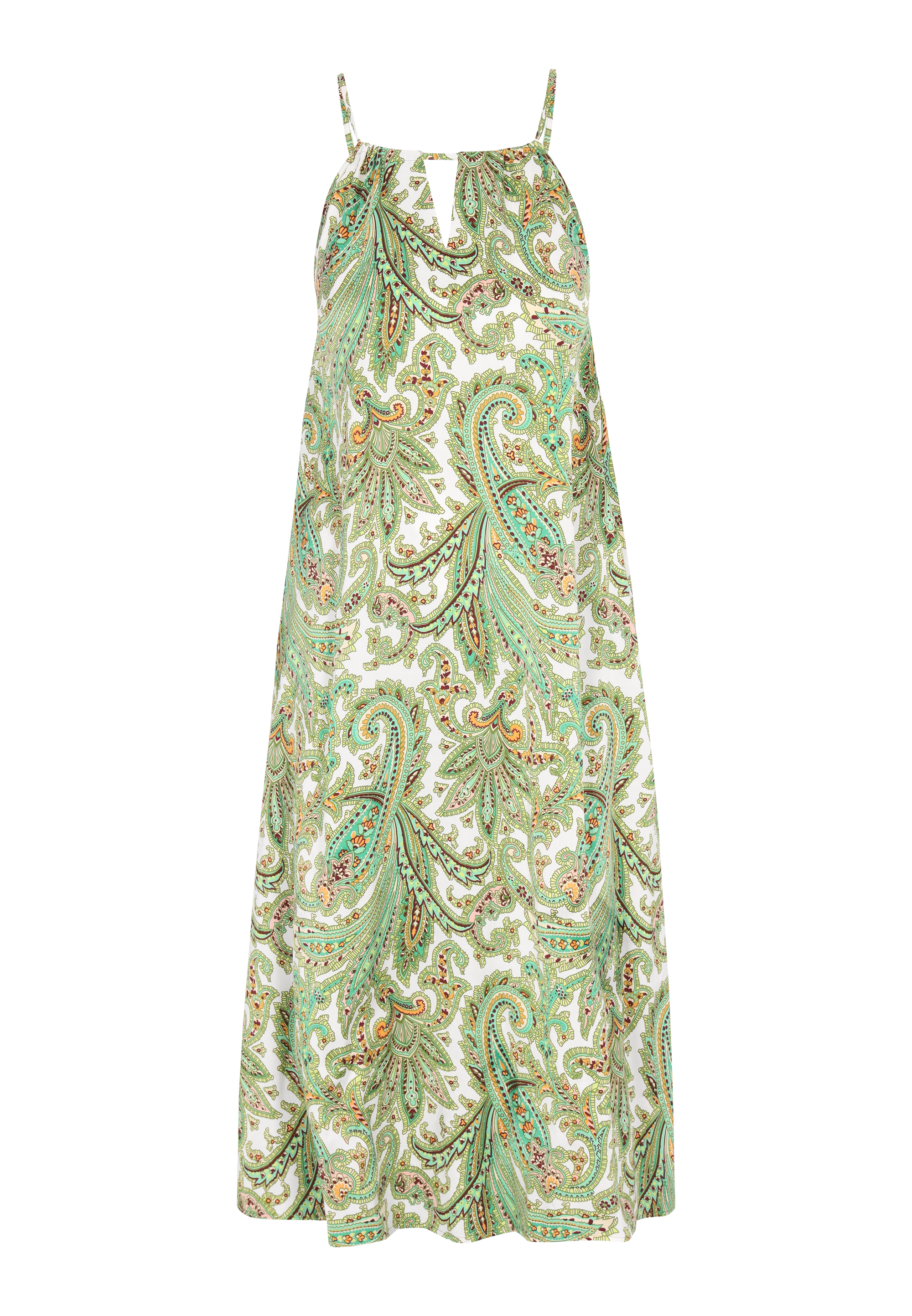 IZIA Kleid Frauen grün mehrfarbig