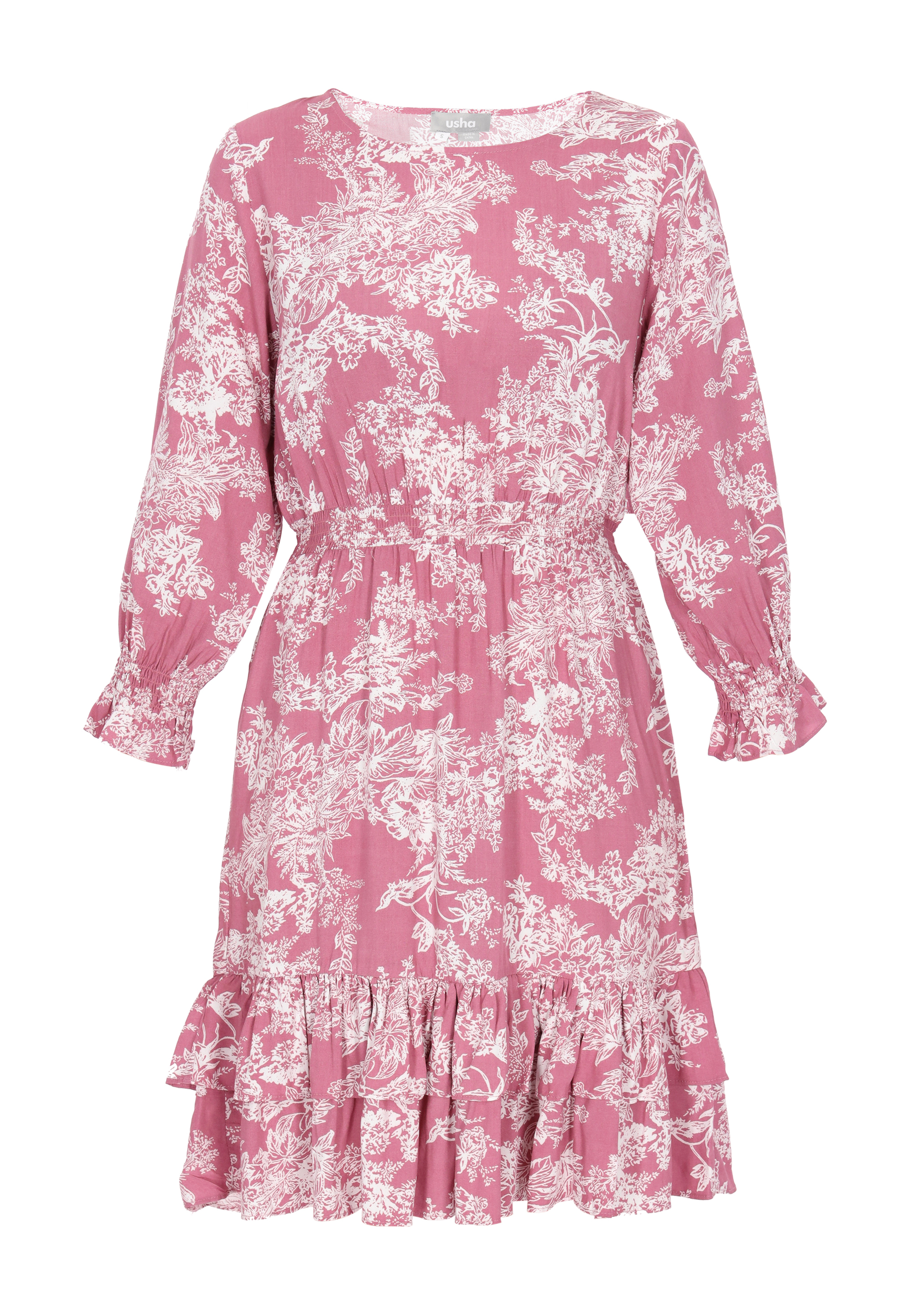 FELIPA Kleid Frauen rosa weiß M