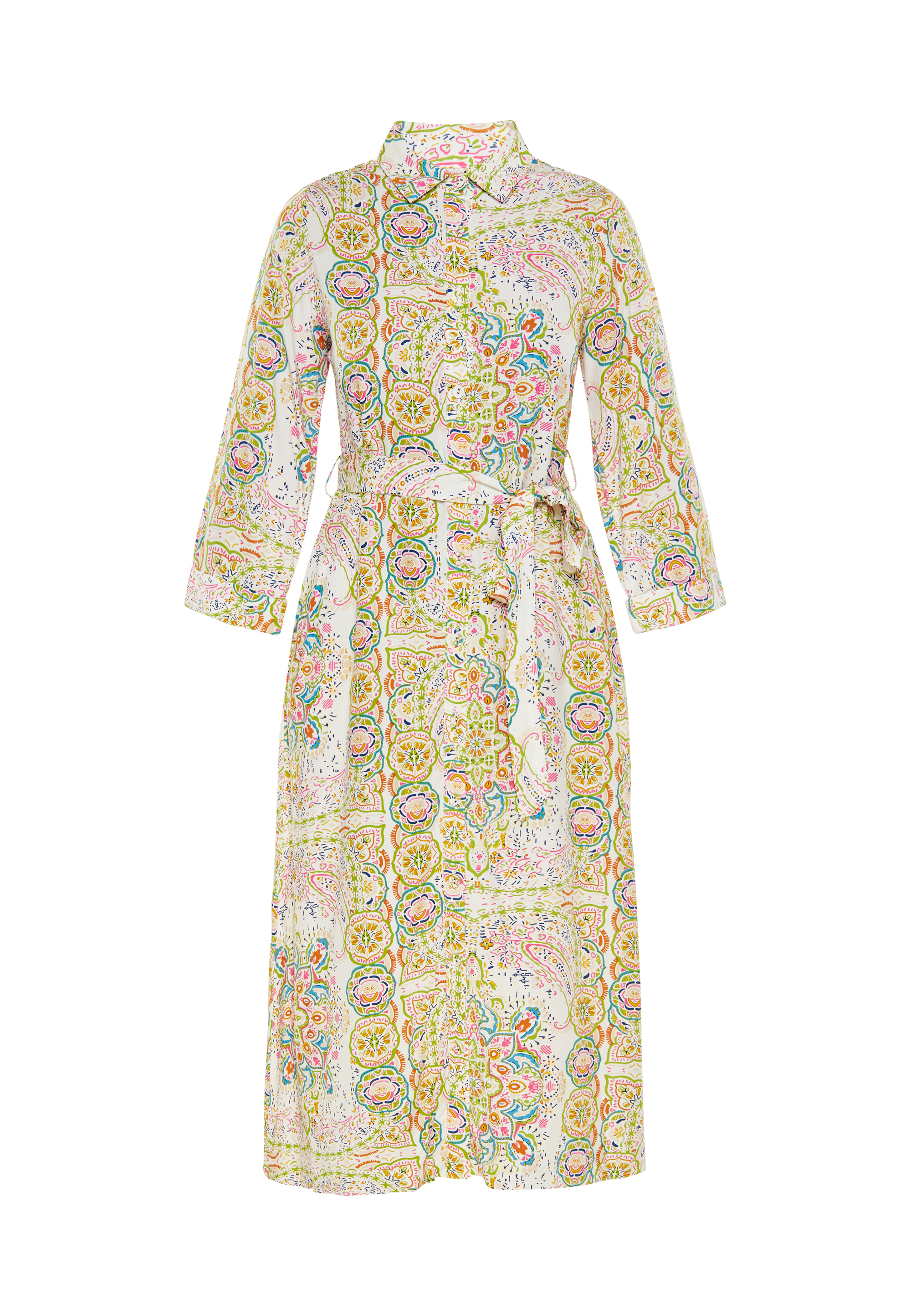 usha Kleid Frauen weiß mehrfarbig M