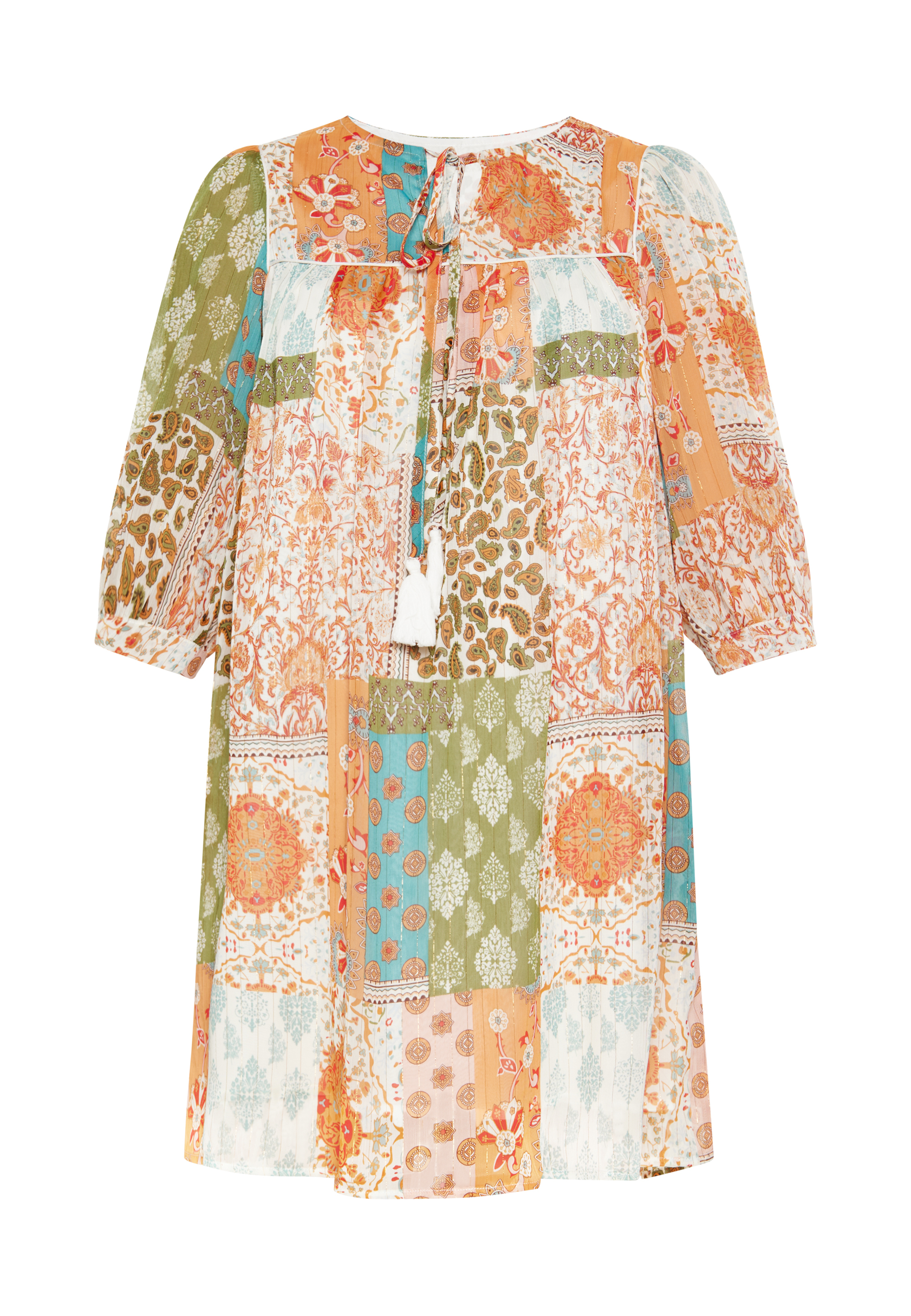 usha Kleid Frauen mehrfarbig orange L