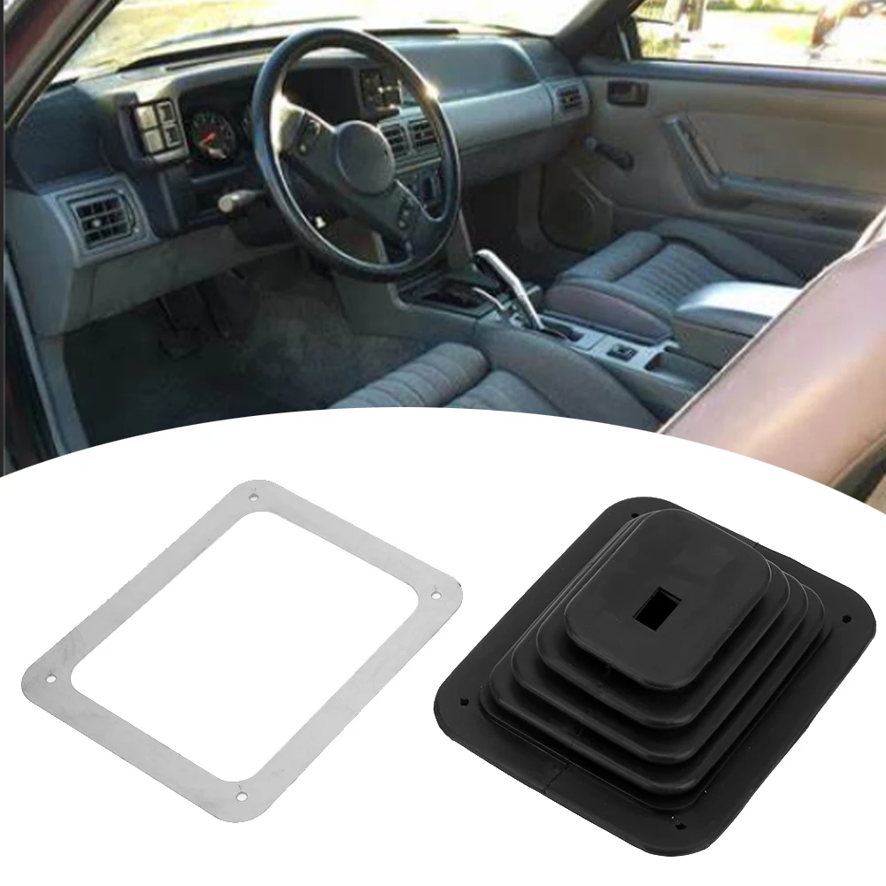 Manuelle automatische Schalt abdeckung Schalthebel manschette Gummis chieber Schalttafel Staubs chutz 5 5/8in x 6 3/4in manuelle Automatik Image