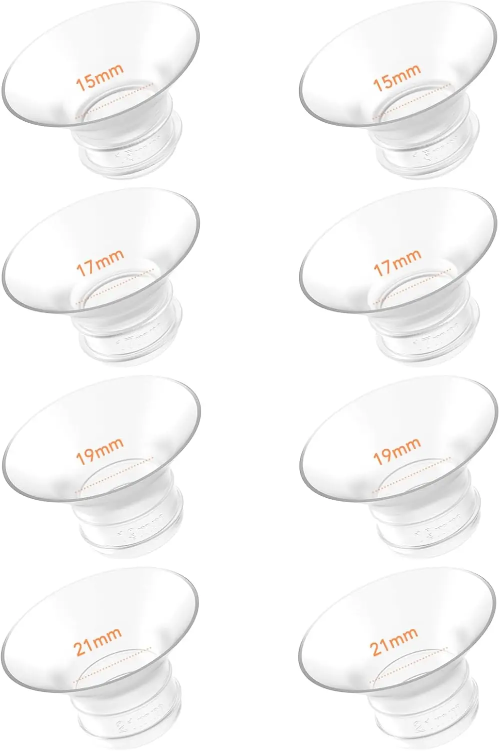 Flanscheinsätze kompatibel mit Momcozy M5/M6/S12 Pro/S9 Pro/V1/V2, Spectra,Medela,Elvie, Willow,Lansinoh,24 mm Milchpumpenteilen Image