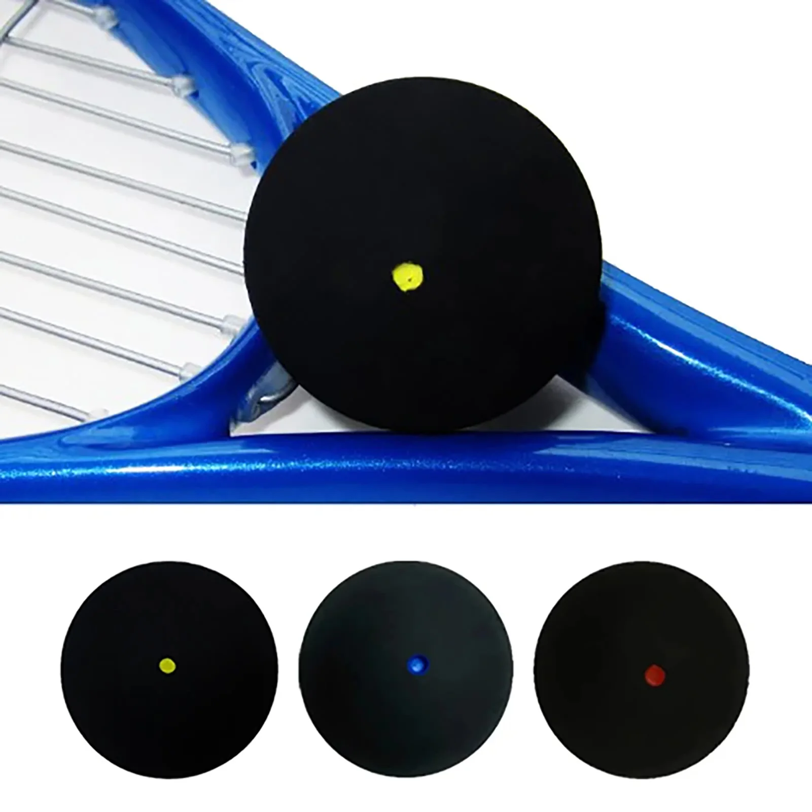 Professioneller Squashball, Premium-Konstruktion, leichter Gummiball, geeignet für Fortgeschrittene Unterhaltung Image