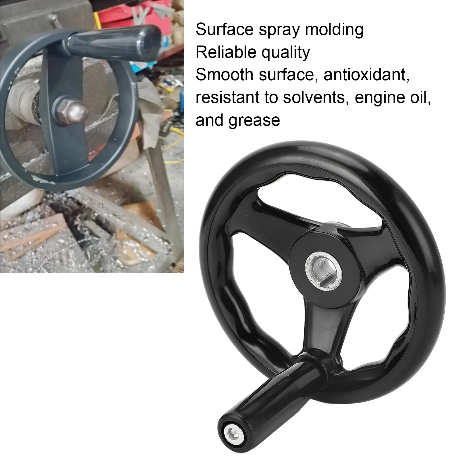 16 x 160 mm Drehhandrad, rundes Universal-Handrad, digitales Handrad für Fräsmaschinen, Schleifmaschinen Image