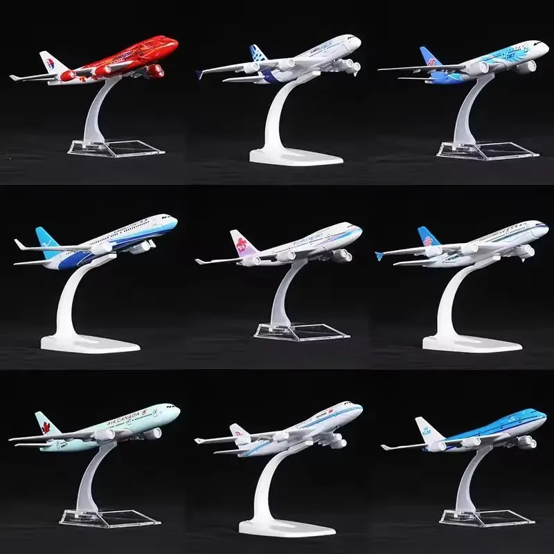 16 cm Druckguss-Legierung 737 747 757 777 787 Flugzeugmodell Spielzeugflugzeug gesammelte Geschenkserie für Sammlerstück Image