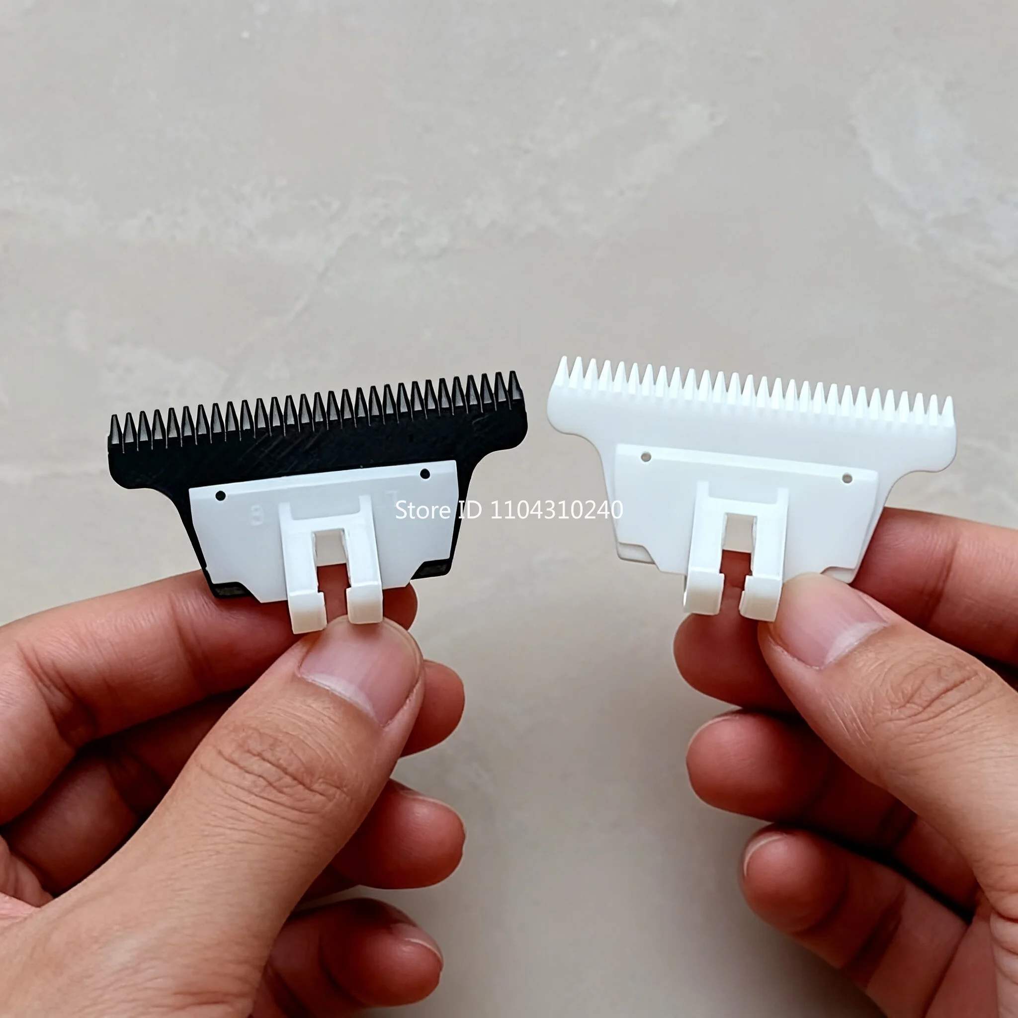 Scharfer Keramik-Haarschneider, kompatibel mit dem Haarschneider Iclipper T8/T9, rostfreier Ersatzkopf für präzises Schneiden Image