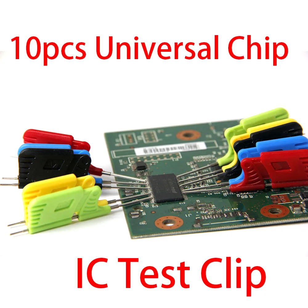 10PCS Universal IC Chip micro IC klemme SOP SOIC TSSOP TSOP SSOP MSOP PLCC QFP TQFP LQFP SMD IC Chip pin Clip DIP logik analysator Image