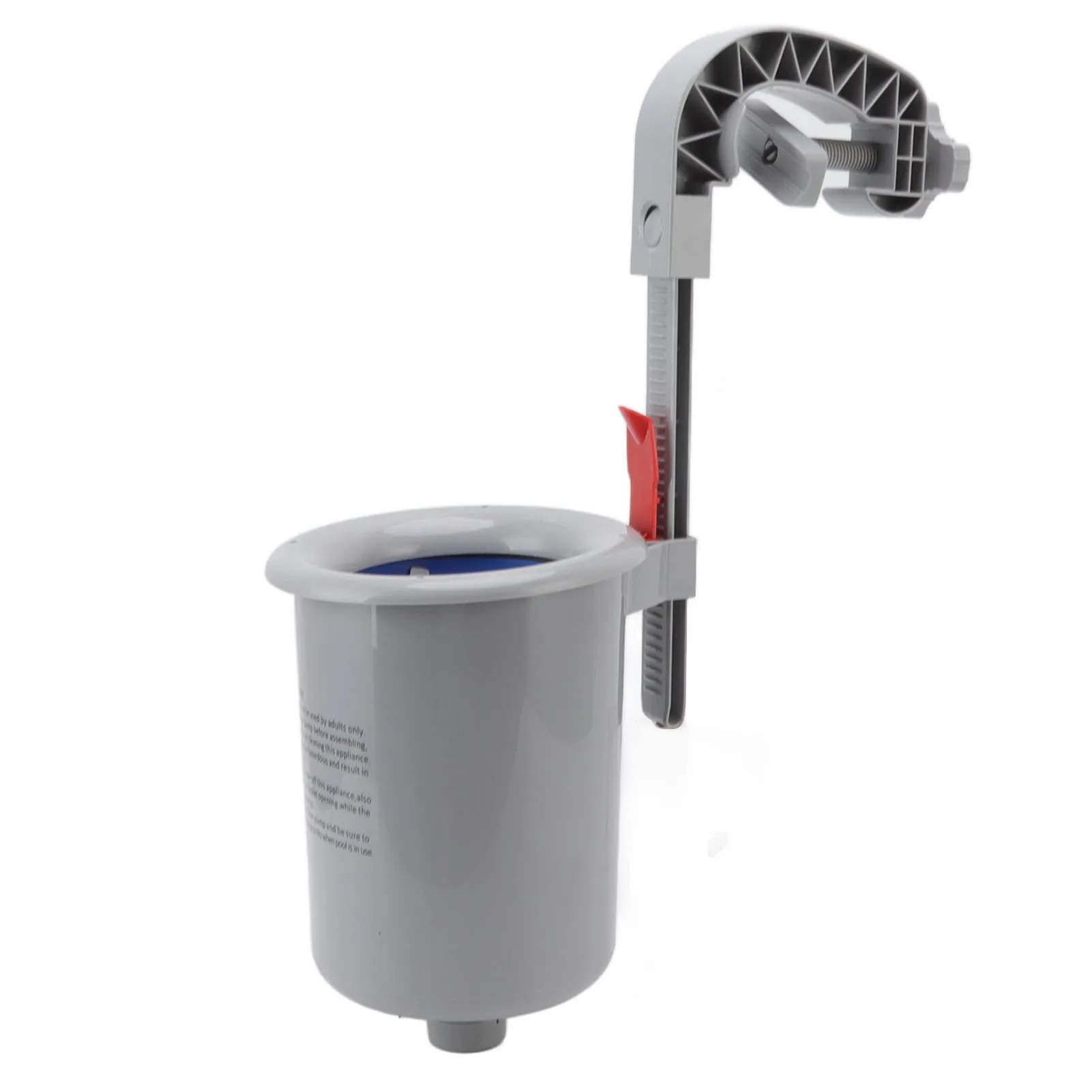 Pool oberfläche Skimmer Kunststoff grau Wand montage automatischer Reiniger Filter Schmutz sammler für Schwimmbad Image