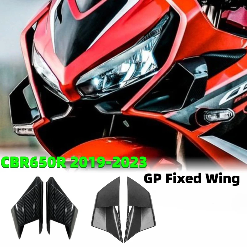 Für HONDA CBR650R CBR 650R 2019-2023 Motorrad Zubehör Front Verkleidung Winglets Aerodynamische Flügel Shell Abdeckung Schutz Image