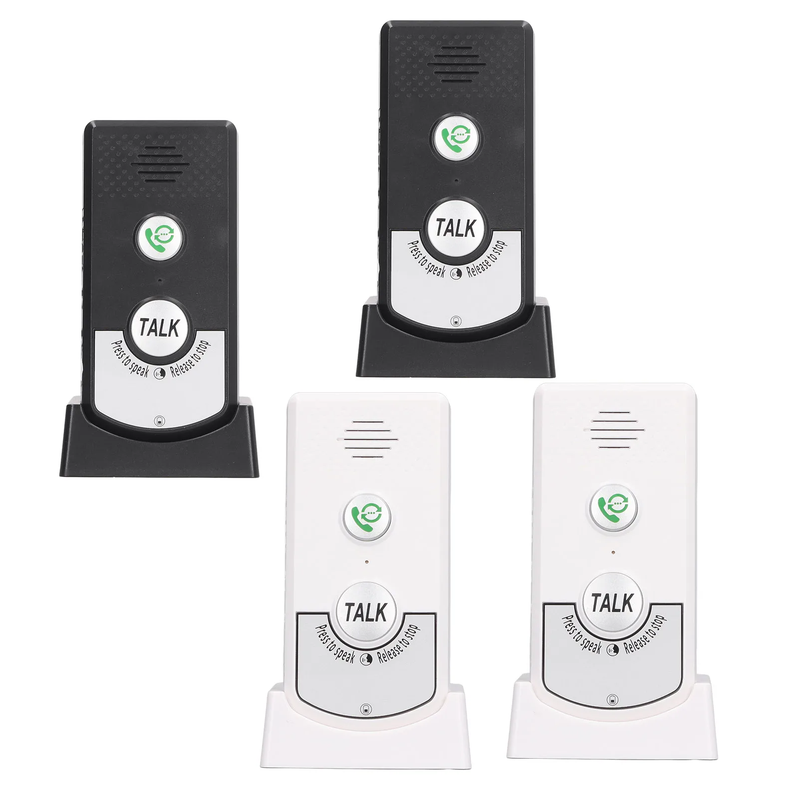 Drahtlose Sprach-Gegensprechanlage für Zuhause, intelligente 2-Wege-Talk-Türklingel für ältere Betreuer und behinderte Menschen Image