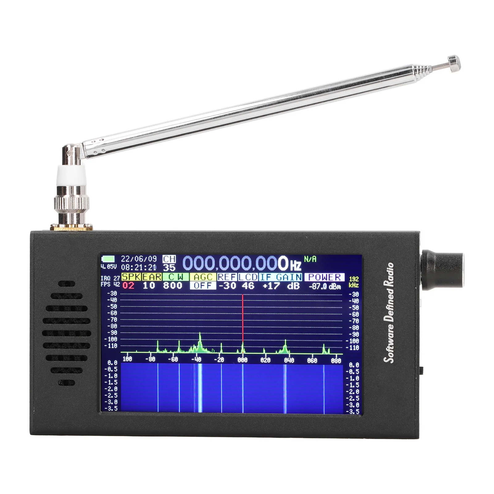 Dsp sdr radio empfänger 4,3 zoll touchscreen 149 khz bis mhz fm mw ssb cw ham kurzwellen radio empfänger Image