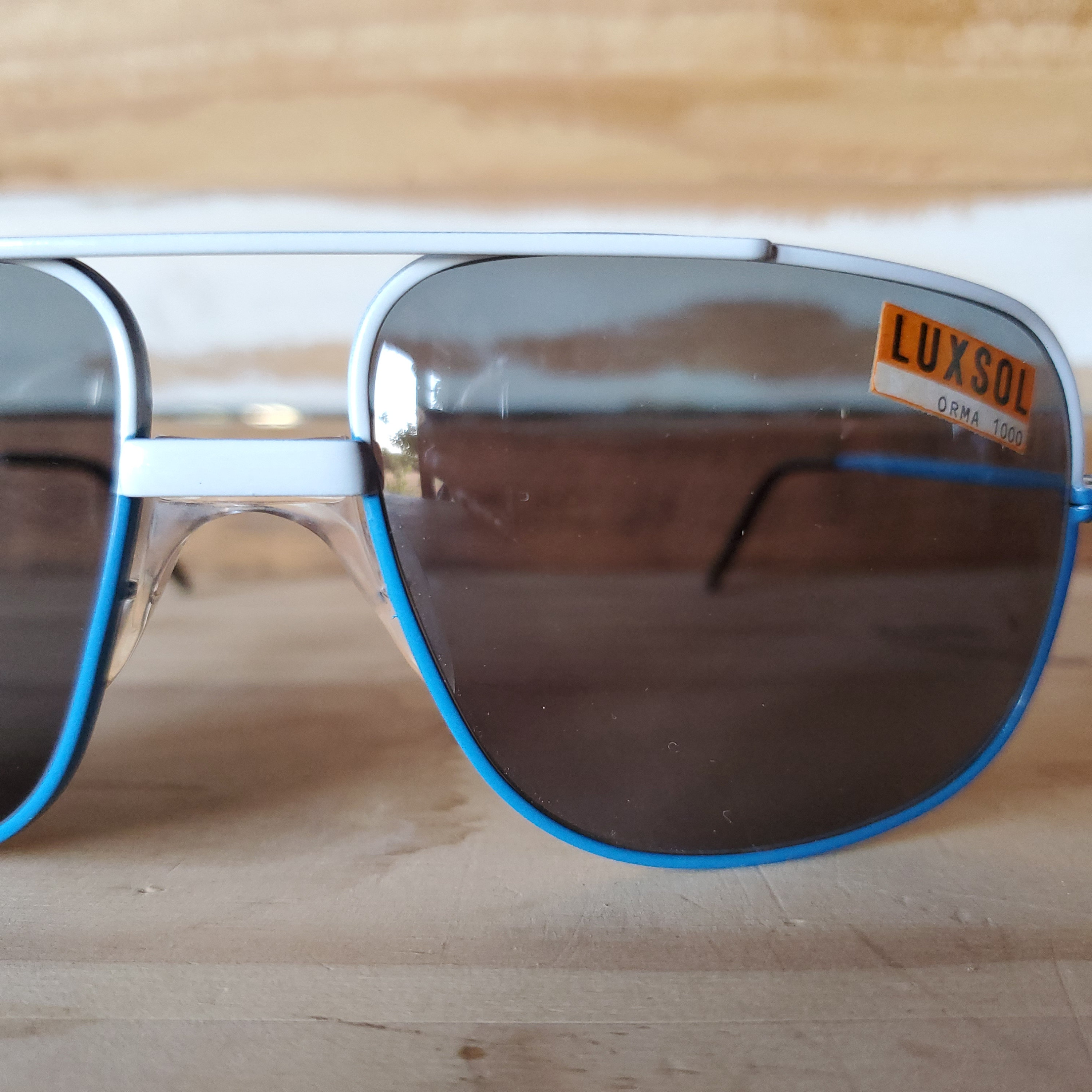Occhiali da sole vintage, occhiali da sole aviatore blu anni '80, occhiali da sole da uomo vintage, occhiali da sole vintage unisex, occhiali vintage
