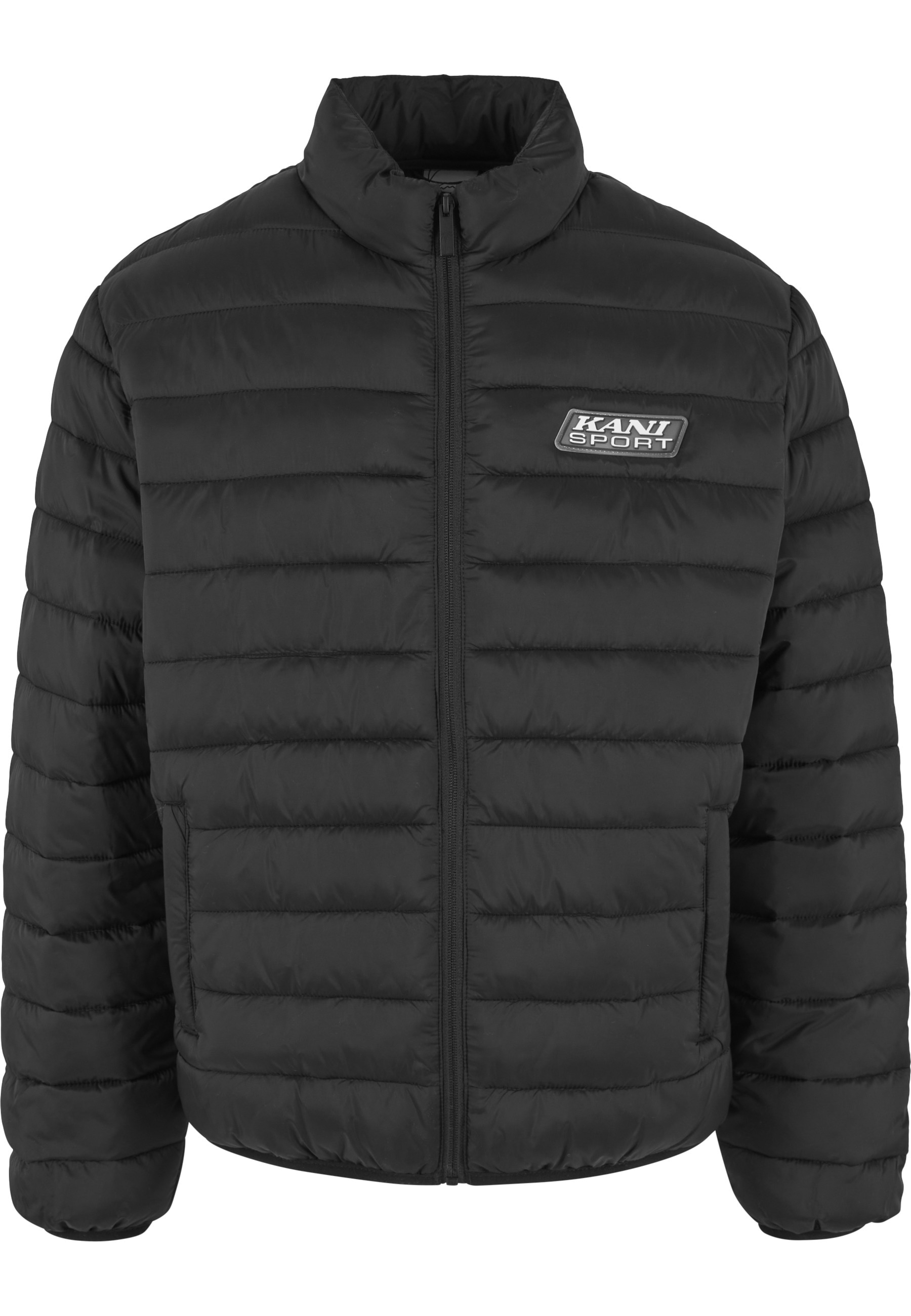 Winterjacke KARL KANI "Karl Kani Karl Kani Sport Patch Light Puffer Jacket", Herren, Gr. XL, schwarz, 100% Polyester, mehrfarbig, normal, amerikanischer Ausschnitt, Jacken Winterjacke Image