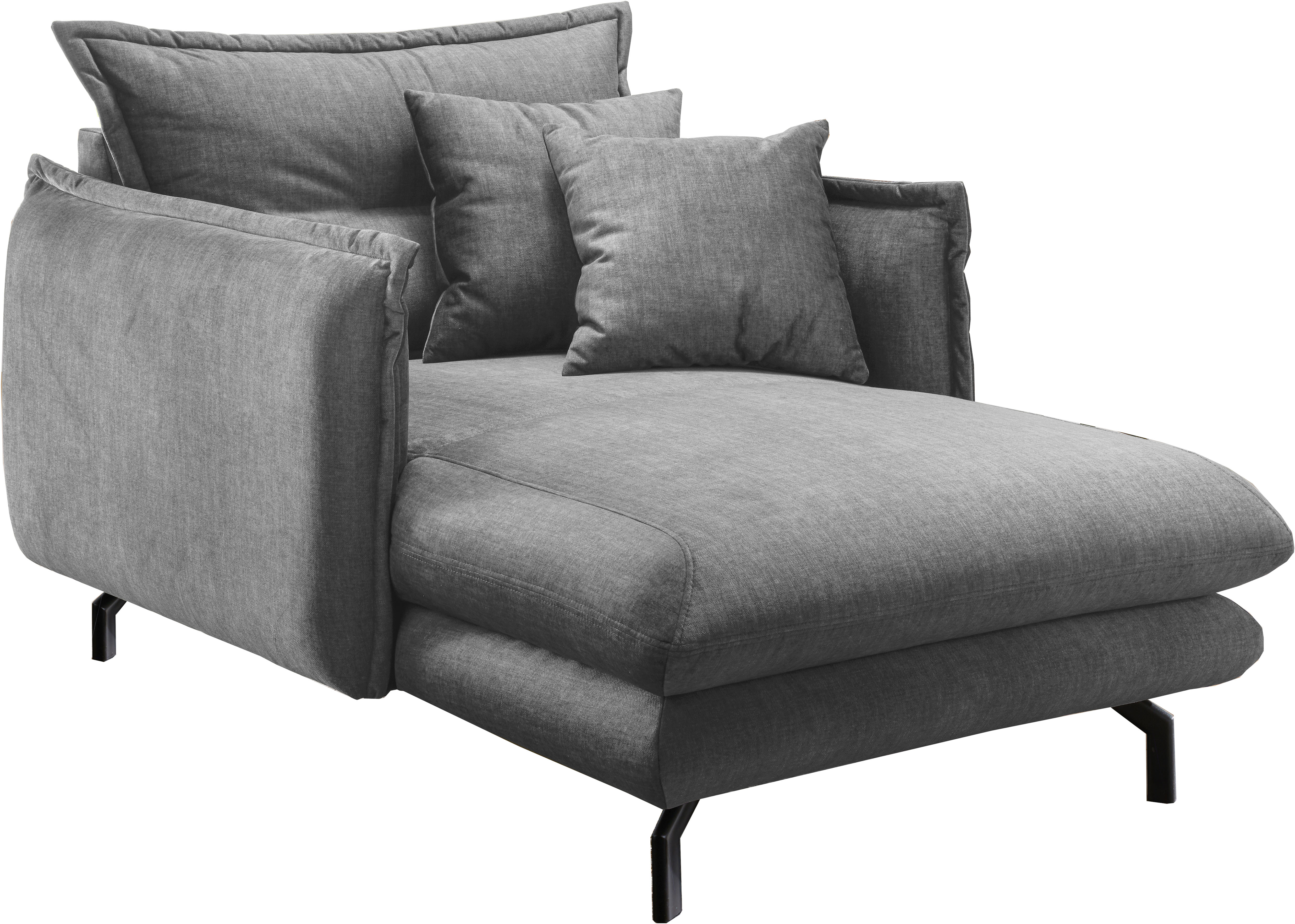 Loveseat HOME AFFAIRE "LAVA Mega Ohrenbacken Sessel, modern & elegant, aktuelle Kissenoptik", silber, türkis, B:111cm H:101cm T:167cm, Sessel