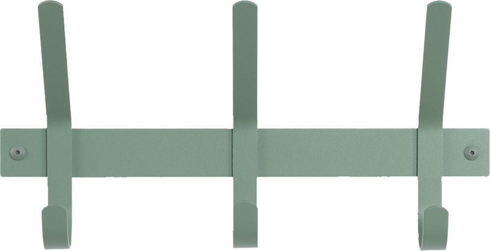 Garderobenhaken SPINDER DESIGN, grün, B:40cm H:21cm T:8,2cm, Metall, Garderobenhalter, Garderobenhaken, Metall, Breite 40 cm