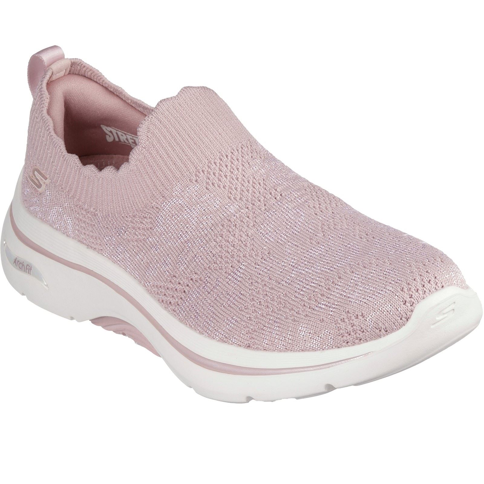 Skechers GO WALK Arch Fit 2.0 Rosa Linda Damen Sneaker In Malve