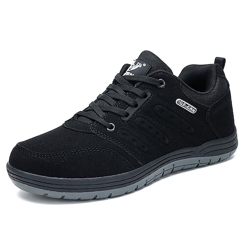 Beigefarbene Herren-Wanderschuhe aus Mesh – leichte Outdoor-Sneaker mit atmungsaktivem Obermaterial und strapazierfähiger Sohle, perfekt zum Spazierengehen, Wandern und für sportliche Aktivitäten. Image