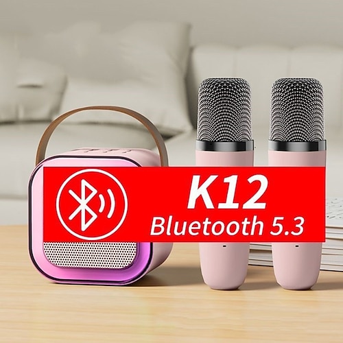 Kabelloses Mikrofon und Lautsprecher Set beinhaltet ein dynamisches Mikrofon USB-ladbare Karaoke-Maschine tragbares Handheld-Karaoke-System großartiges Valentinstag Geschenk für den Liebhaber Image