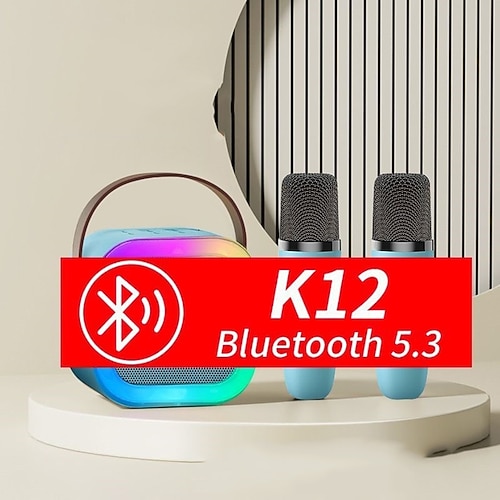 Kabelloses Mikrofon und Lautsprecher Set beinhaltet ein dynamisches Mikrofon USB-ladbare Karaoke-Maschine tragbares Handheld-Karaoke-System großartiges Valentinstag Geschenk für den Liebhaber Image