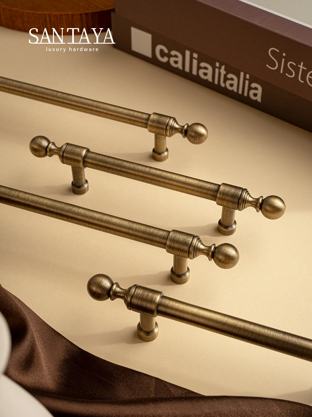 Santaya Massivem Antik Messing Griffe Küchenschrank Pull Kleiderschrank Kommode Schublade Knopf Möbel Bronze Griff