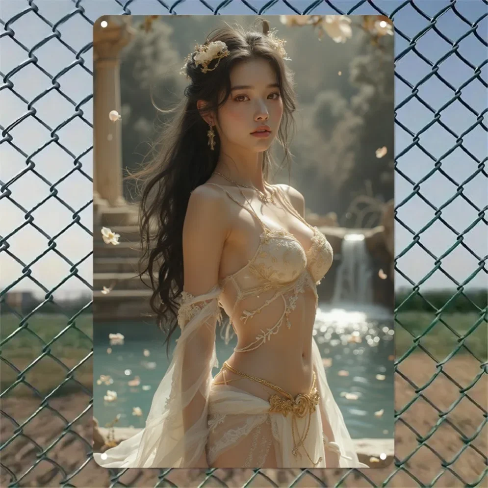 Vintage Aluminum 2D Wall Art Decor - Creative DIY Sign Plaque for Home Garden Bar Office Indoor Outdoor Gift