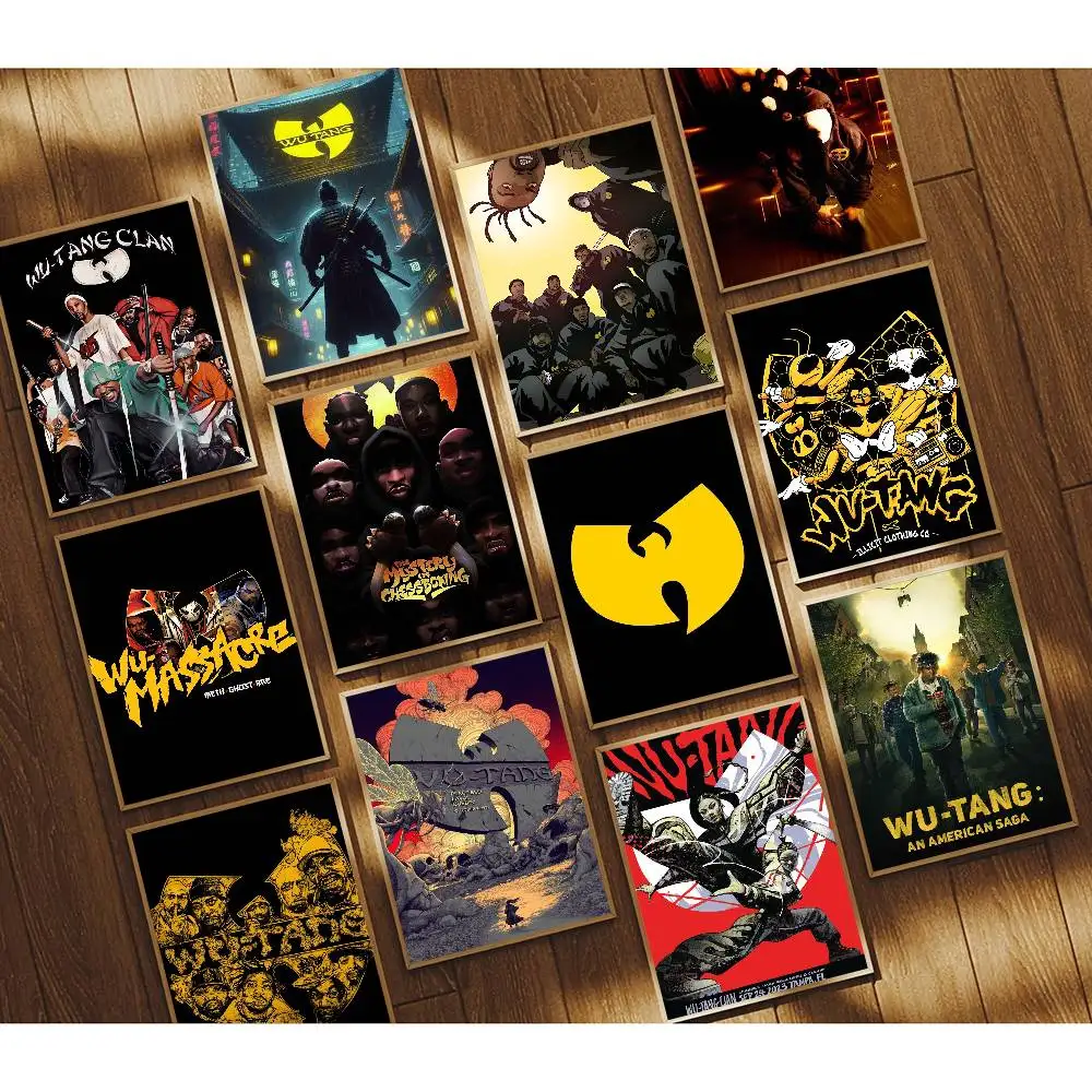 1pc Hip Hop Gruppe W-Wu-Tang C-Clan Poster Druck Für Schlafzimmer Wohnzimmer Home Decor Malerei wand Kunst HD Bild Wandbild