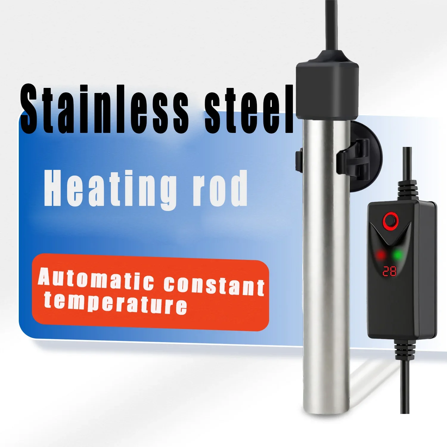 Aquarium Mini Edelstahl Heizstab Aquarium Heizstab Automatische Konstante Temperaturregelung Temperatur 300w 500w Image
