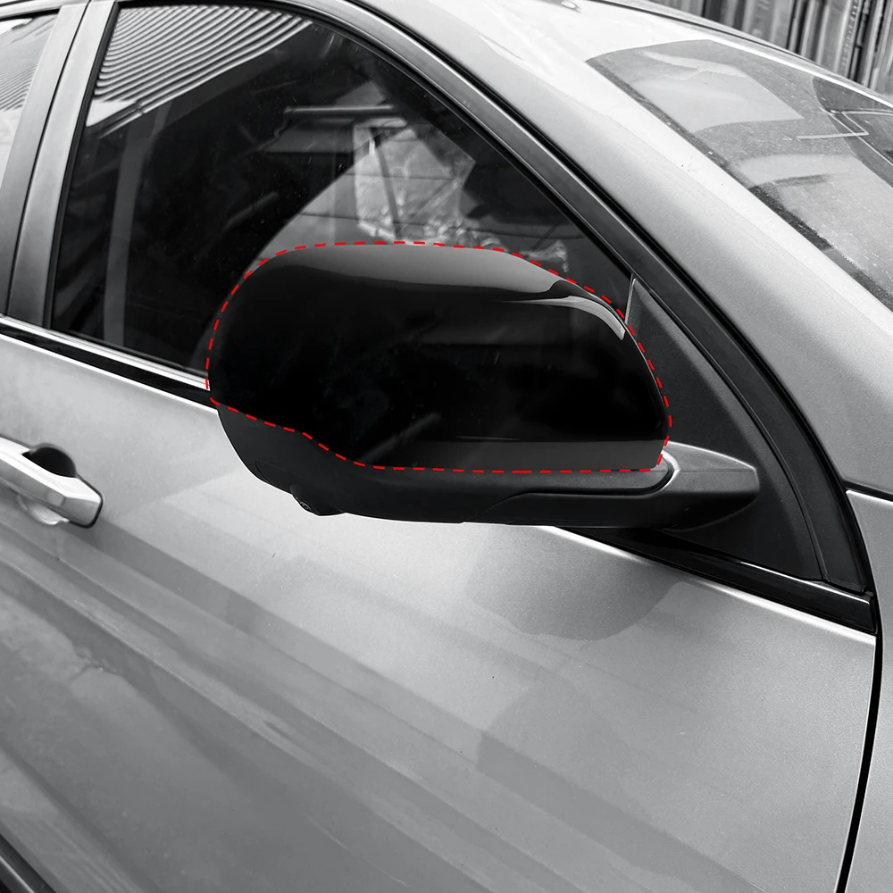 Für Chevrolet Equinox 2025 2026 Auto Tuning 2PCS Helle Schwarz Außen Spiegel Abdeckungen Seite Rückspiegel Abdeckung Trim zubehör Image