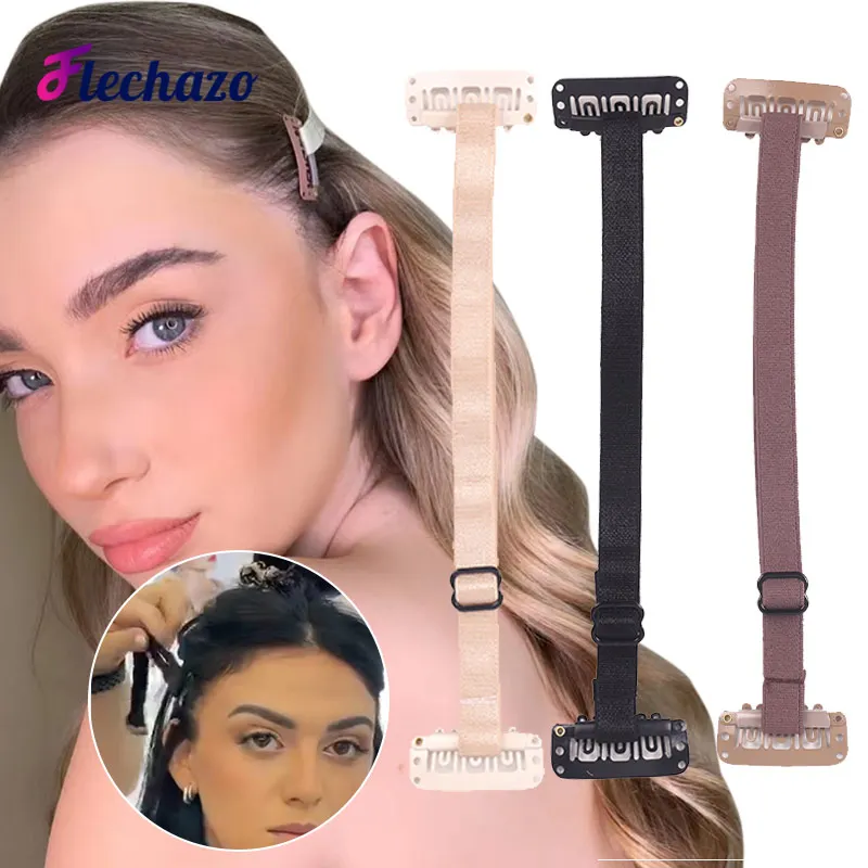 FLECHAZO Dehnbänder für Haarlift, Gummi, BB-Clip, elastisches Band, verstellbarer Dehnungsgurt, hält gut für das Haar Image