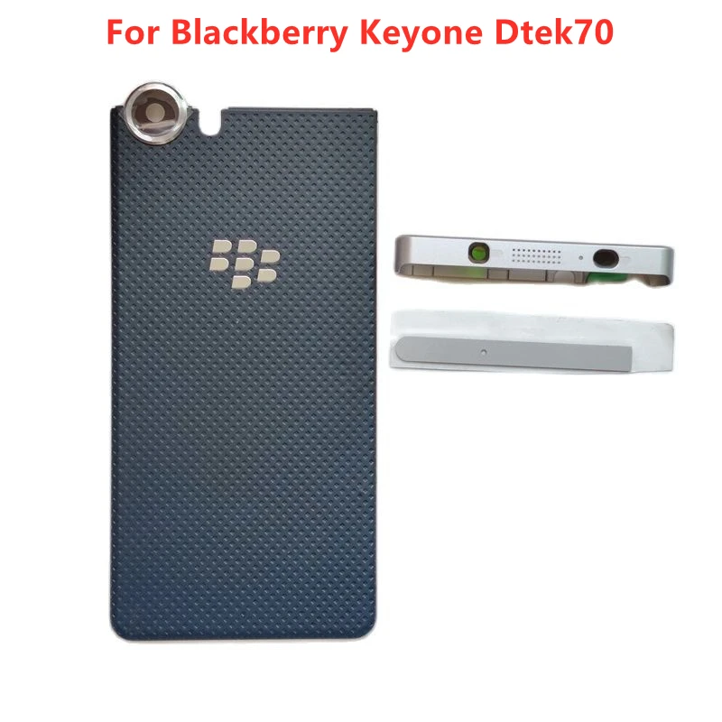 Nuovo coperchio della batteria posteriore + pannello di copertura superiore custodia per porta posteriore coperchio della batteria con obiettivo della fotocamera per telefono Blackberry Keyone Dtek70