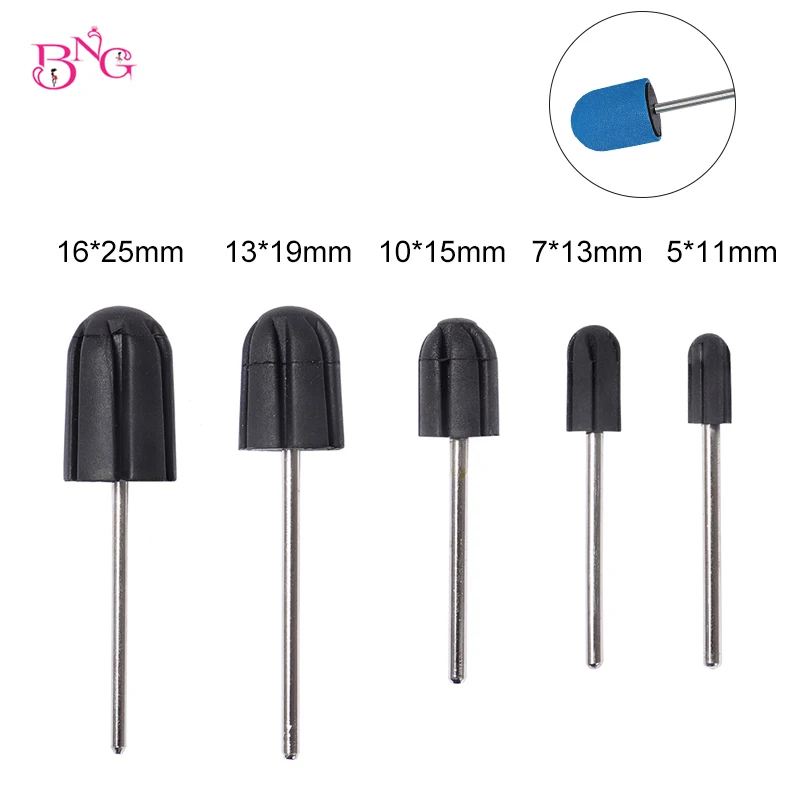BNG Professionelle Gummi-Schleifbänder, Bohrer, passend zum Nagelschleifkappen, Zubehör, elektrischer Nagelgrat, Maniküre, Pediküre, Kunstwerkzeuge Image