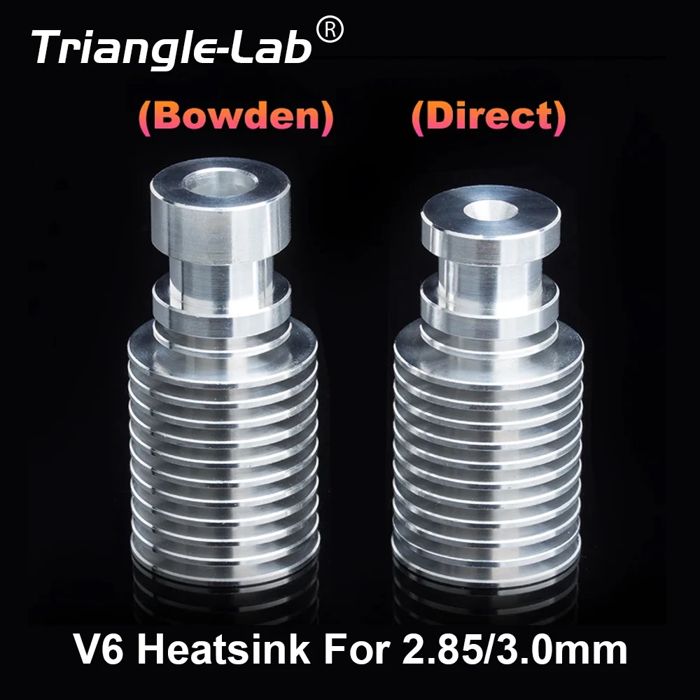 TriangleLab 3.0 V6 Kühlkörper für V6 Hotend 2,85/3,0 mm Direct & Bowden zum Füttern von 3D-Druckern Tatan Extruder Oribiter Image