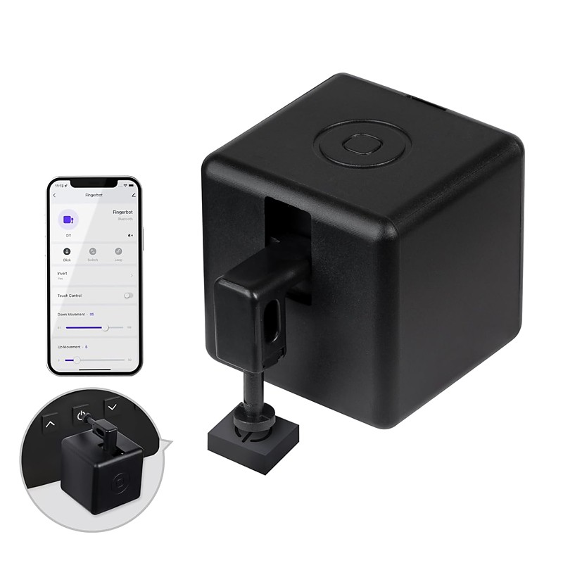 Finger bot Smart Button Pusher No Wiring Switch, Upgrade with Touch Control, Work with Smart Life App, Add Tuya Bluetooth Hub Make it Compatible with Alexa,Google Home and Timer Control