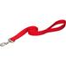 Personalized Red Single-Ply Dog Leash, X-Small, X-Small/Small