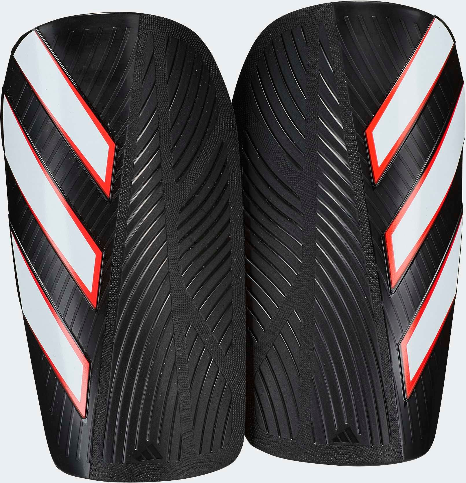 Fußball Schienbeinschoner ADIDAS PERFORMANCE "TIRO SG EU CLB", Herren, Gr. L, schwarz, weiß, lucid rot, Protektoren