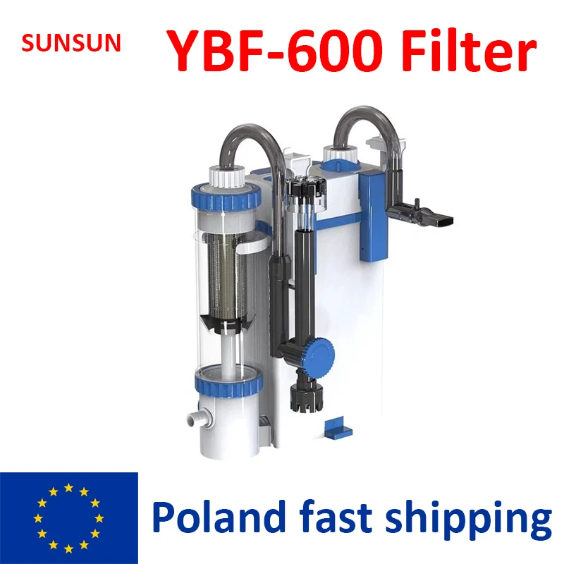 SUNSUN Aquarium neuer Vorfilter YBF-600 500 Sauerstoffanreicherungsfilter Zyklus Drei-in-Eins-Wandfilter Fisch Kottrennung Image