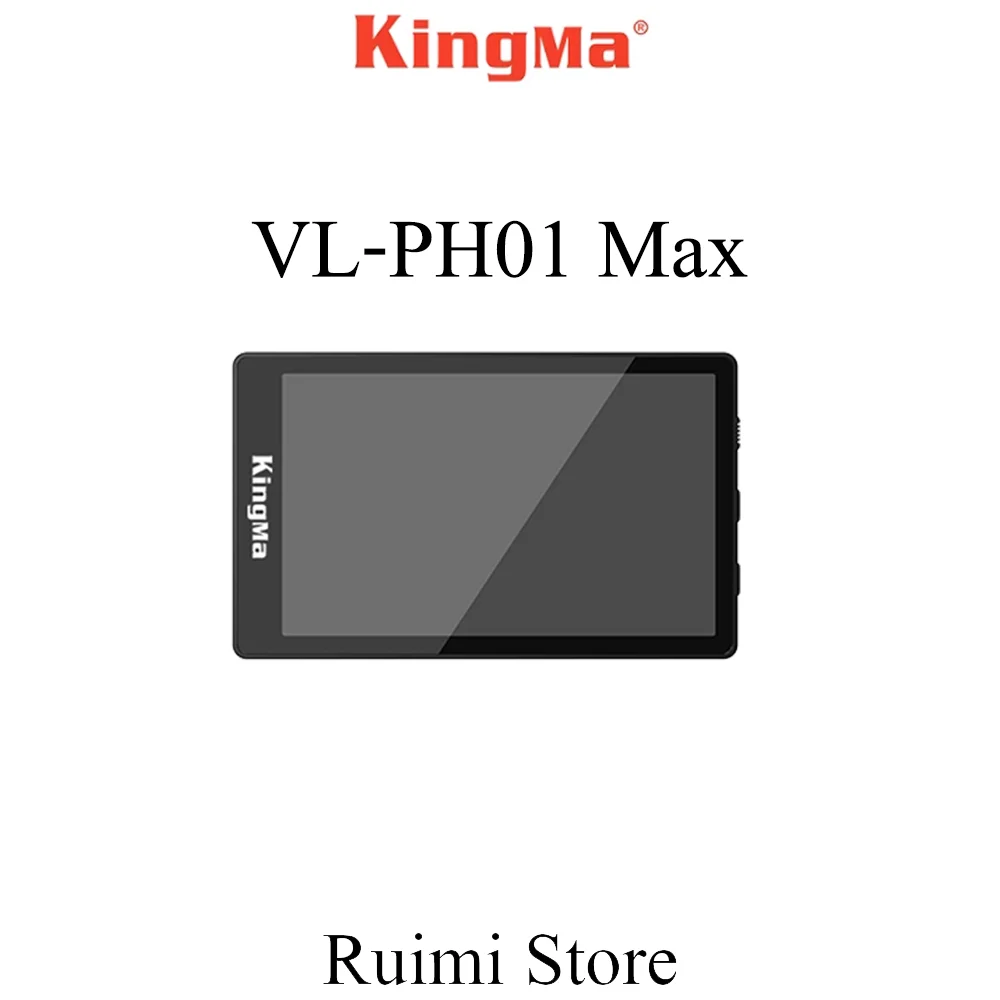 Kingma VL-PH01 Max Handy-Selfie-Monitor, Bildschirmunterstützung, 4K kabelgebundene Aufnahme für Smartphone, Rückkamera, Selfie Vlog, Live-Stream Image