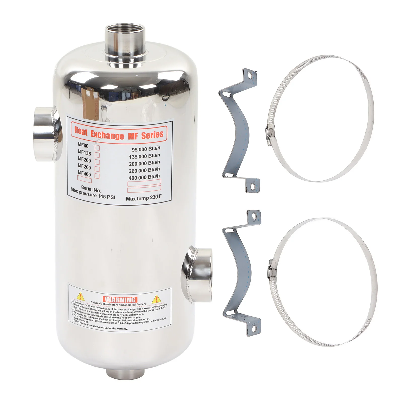 40KW Havuz Eşanjörü Paslanmaz Çelik Spa Güneş Havuz Isıtma Yüzme Havuzu Isıtıcı Havuz SU ISITICI Güneş Enerjili Eşanjör Image