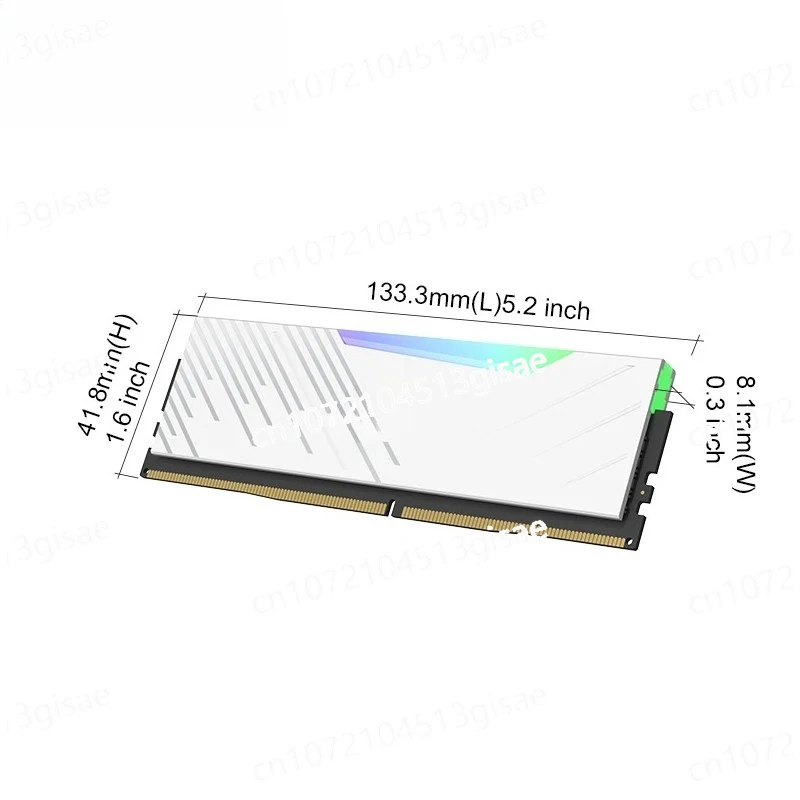 DDR5 RGB UDIMM Memory Stick, PC5 16 GB/32 GB, Frequenz 6000 MHz/6400 MHz, geeignet für Desktop, weiße Version Image