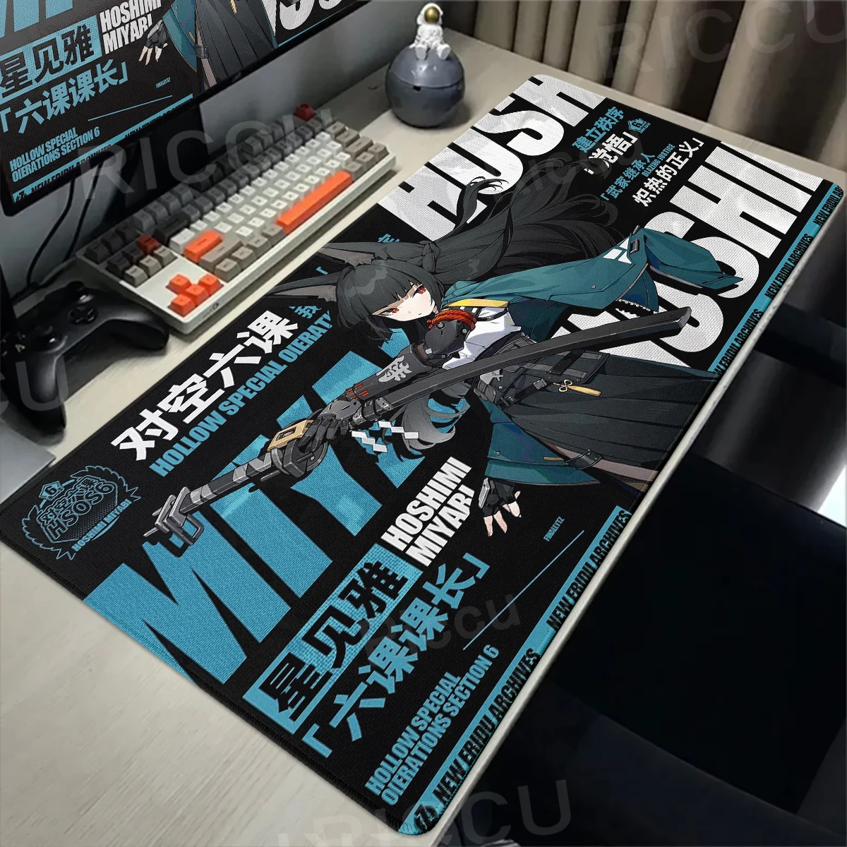 Zenless Zone Zero MousePad ZZZ Gaming Mousepad Nicole Ellen Zhu Yuan Hoshimi Miyabi XXL Mousemat Extended Mat Office Accessories Image