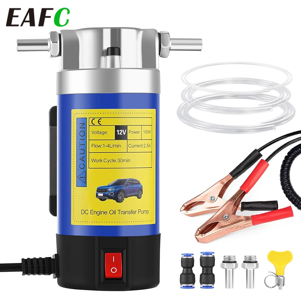 EAFC 12V Auto Öl Saugpumpe Flüssigkeit Sumpf Extractor Scavenge Kraftstoff Transfer Saug Boot Motorrad Elektroauto Ölpumpe Image