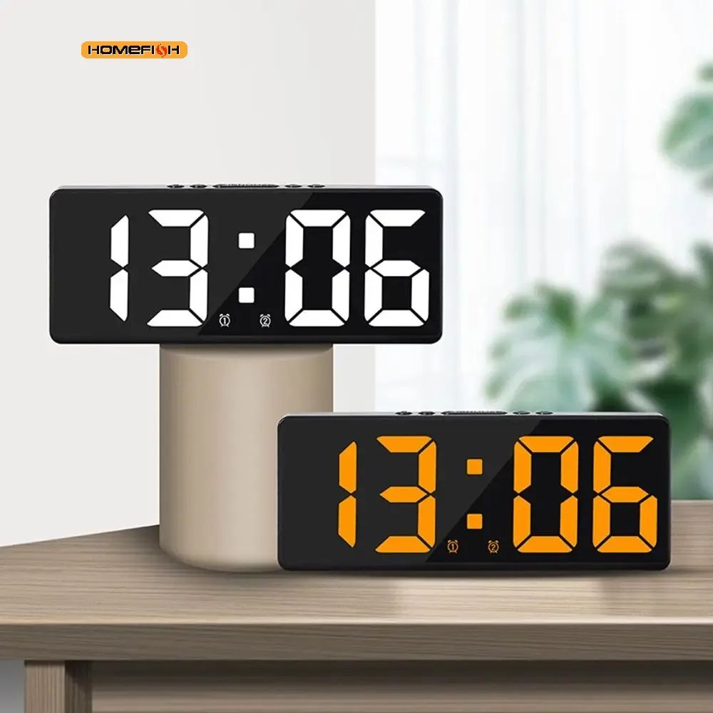 LED Large Number Digital Alarm Clock green