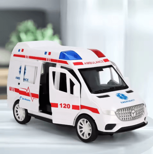 Childrens Ambulance Model Toy Car Light Music Simulation Emergency Vehicle Childrens Ambulance Model Toy Car Light Music Simulation Emergency Vehicle
